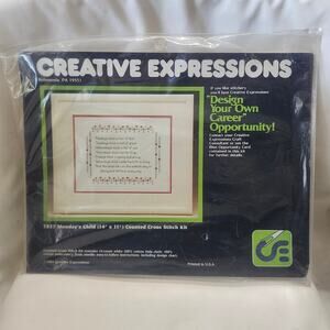 Design Your Own Career Opportunity Counted Cross Stitch 7837 Sealed 14x11 B10